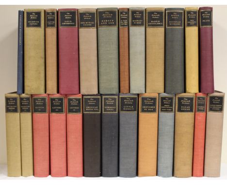 NONESUCH PRESS.  The Nonesuch Dickens. The set of 23 vols. plus orig. steel plate, "The Knock at the Door" by H. K. Browne in