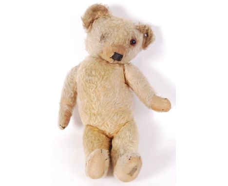 An original vintage 1930's English Made Merrythought bear with golden mohair &amp; Kapok stuffing. Measures approx 21 inches 