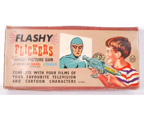 An original retro Marx Flashy Flickers Magic Picture Gun. Appears complete &amp; within its original box.&nbsp;