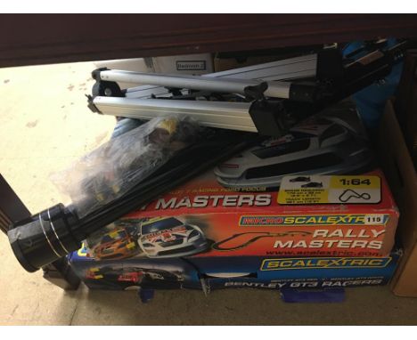 Two Scalextric sets and a telescope