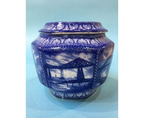 A Maling ware tea caddy