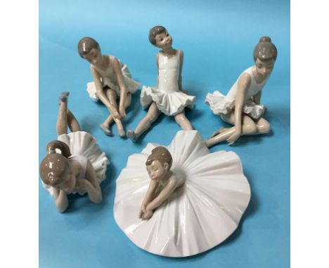 Five Nao Ballerina figures