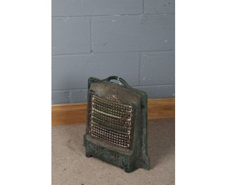Art Deco Belling green enamel heater (sold as collectors item), 50cm high x 43cm wide