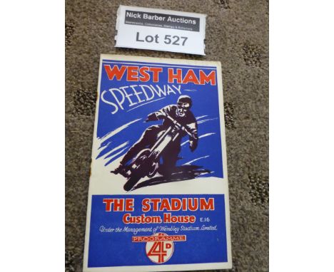 Speedway : West Ham v Stamford Bridge 16.8.1932 20 page programme in vgc, sl. r/staples.