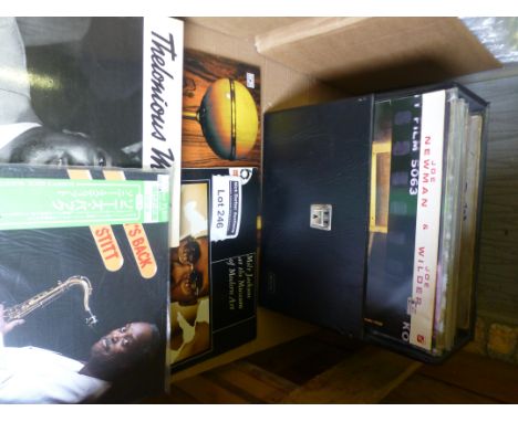 Records : A case of Jazz albums, incl T Monk, Milt Jackson, Buddy Tate etc, 30+, good cond.