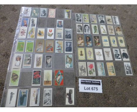 Cigarette Cards : A selection of quality odd cards on 5 pages from various makers - incl Highnett, Drapkin, R S Lea, Imperial