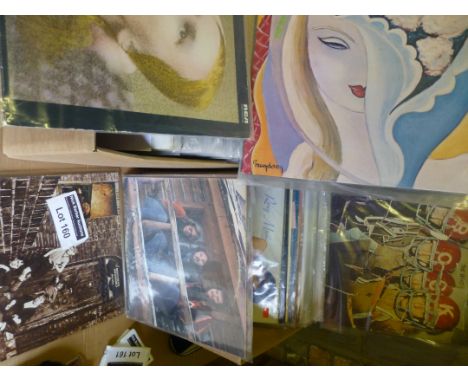 Records : 50+ classic rock albums incl David Bowie, The Who, Bob Dylan etc, good lot.