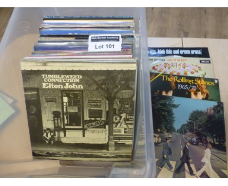 Records : Good crate of albums incl Rolling Stones, Beatles, Cat Stevens, Michael Jackson etc.