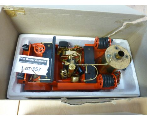 Die-cast : Wilesco Steam Fire Engine D305 within its' box - has been used, looks in good cond.