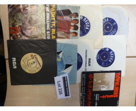 Records : Various 7" singles, mostly Rolling Stones, plus rare EP of Downliners Sect -  rbrspool, good cond sleeve/vinyl.