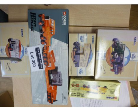 Die-cast : Boxed vehicles - Corgi Classics, incl Heavy Haulage 17603 (5). 