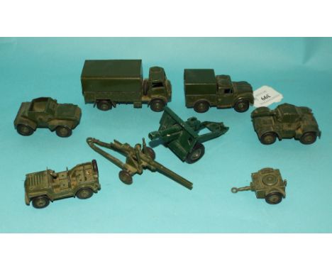 A Dinky Toys Army Wagon, 623, and other similar military vehicles (qty)