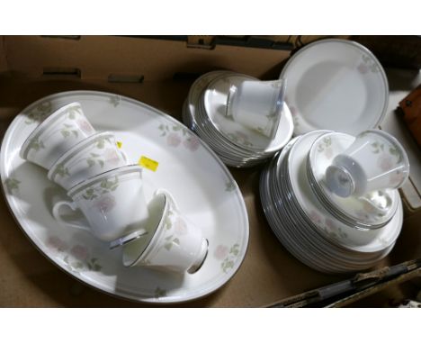 Royal Doulton Twilight Rose pattern tea service 