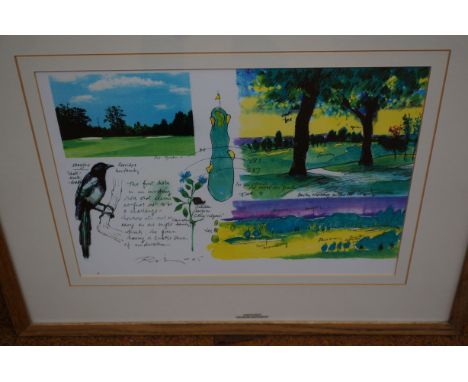 Harold Riley The Belfry sketch book print 48 cm x 60 cm including frame 