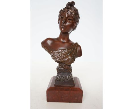 Bronze bust Height 25 cm 