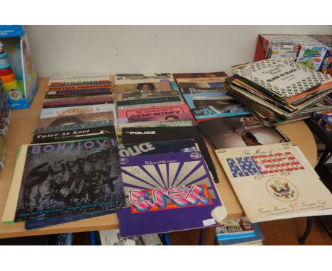 Large collection of LP's to include Michael Jackson, Bon Jovi &amp; others 