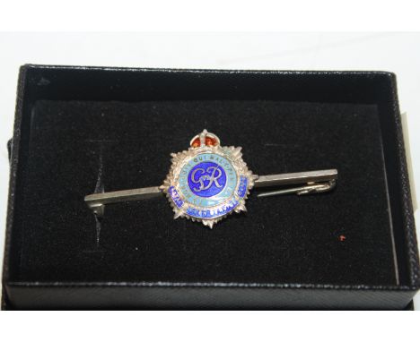 A vintage Sterling silver enamelled Royal Army Service Corps sweetheart brooch