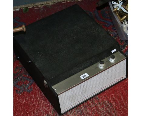 A vintage Dansette DRP10 portable record player.