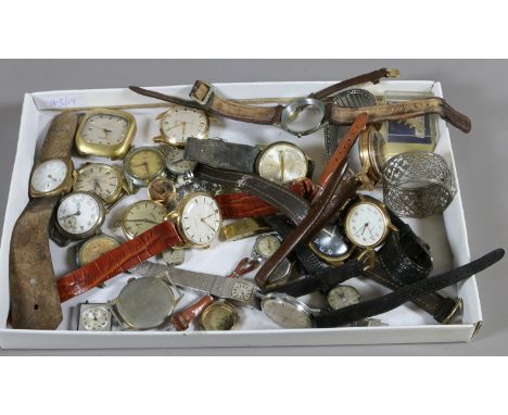 A good collection of vintage wristwatches nearly all manual including Bulova Accutron, Roamer, Smiths and Clinton.