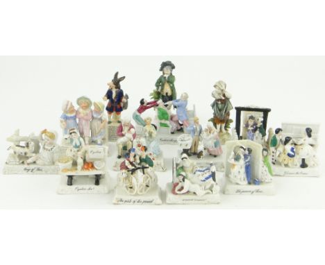 A Collection of 19th century porcelain fairings, (14).