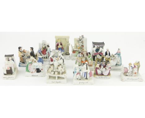 A Collection of 19th century porcelain fairings, (14).