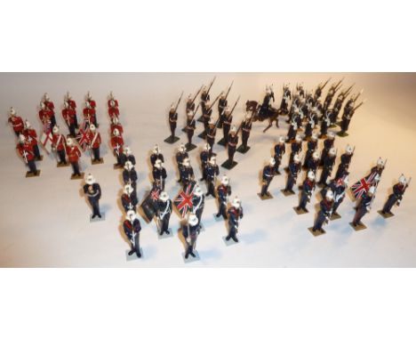 Hiriart, Northern Garrison and other Royal Marines at present, attention, marching and in greatcoats, with a twenty-five piec