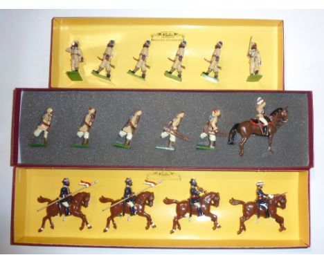 Britains Indian Army sets 8833 (two), 8834 (four), 8838,  8840 (four), 08951, 8953, 8954,  8955, 00082, 00133, 00134, and 001