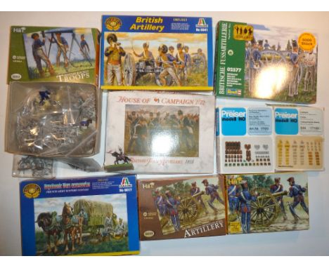 20-28mm scale Wargaming Figures, mostly Napoleonic Infantry, Cavalry and Artillery with wagons and caissons, most painted som