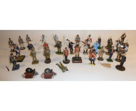 Royal Marine and other Models mostly 54mm scale, thirty painted (G, a few damaged), forty unpainted and thirty New Toy Soldie