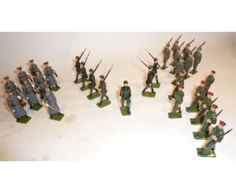  * Britains set 2010 Airborne Infantry 'short' set in original ROAN box, and sets 2027, Red Army Guards, 'short' sets 2033, U