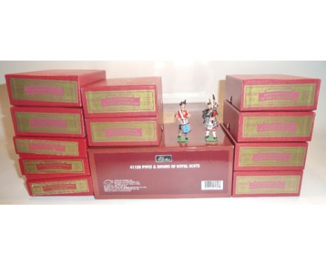Britains Toy Soldier Scottish Regiments Royal Scots 41150 Drums and Pipes, 00126, Highland Light Infantry 00127, Cameronians 