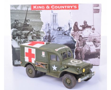 King and Country Battle of the Bulge set BBA37 Dodge WC54 US Army Ambulance (Summer) in original box (M) (1)