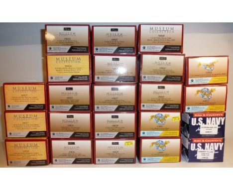 Britains Museum series U.S.Marine Corps 54mm scale sets 10017 (two), 10018, 10024 (two), 10025 (two), 10026, 10035, 10036, 10