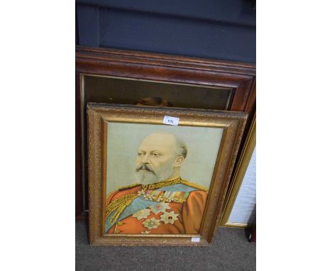 Royalty interest - a framed fabric panel to commemorate the Jubilee of Queen Victoria, a further fabric panel Souvenir of the