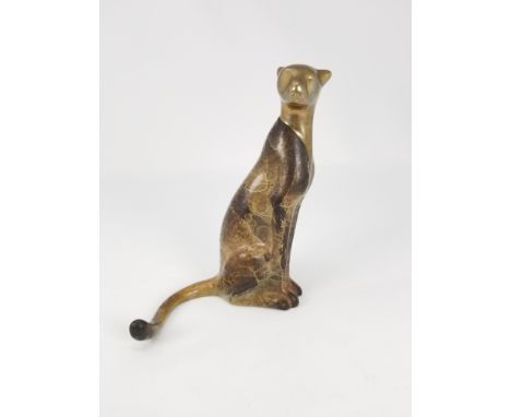 Loet Vanderveen (1921 - 2015) Cheetah Bronze. Signed and numbered (1250/2500) on tail.Height: 5.25 in.