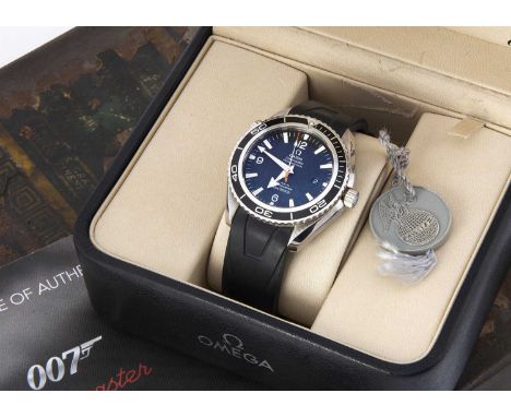 A modern Limited Series Omega James Bond 007 Seamaster Master Co-Axial Chronometer automatic stainless steel wristwatch Full 