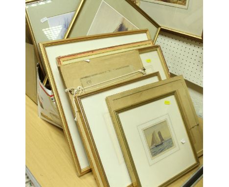 After DAVID ROBERTS "Approach to Petra - Watchtower", lithograph together with five further lithographs by DAVID ROBERTS