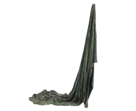 ▲ Theodoros Papadimitriou (Greek, 1931-2018) Draped formbronze with green patination, signed and indistinctly numbered to the