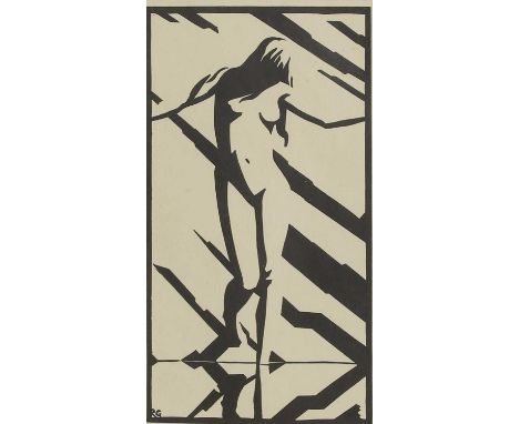▲ Robert Gibbings (Irish, 1889-1958)  'Clear Waters' woodcut, signed with initials in the block, from the suite 'Contemporary