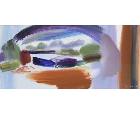 ▲ Ivon Hitchens (1893-1979) 'Tree Arch'signed and dated 'Hitchens 73' l.r., inscribed with title on artist's label verso, oil