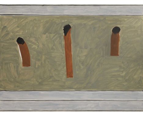 ▲ Peter Kinley (1926-1988) 'Bathers', 1977-78oil on canvas 91 x 121cmProvenance: Ivan Chermayeff Esq.;with Waddington and Too