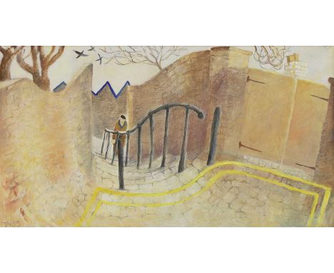 ▲ Tessa Newcomb (b.1955) 'Crown Score', Lowestoft signed with initials and dated '05' l.l., also signed, inscribed with title