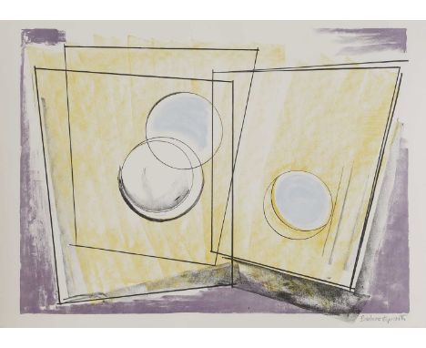 ▲ Dame Barbara Hepworth (1903-1975) 'Oblique Forms'lithograph in colours, 1969, signed 'Barbara Hepworth' in pencil l.r.sheet