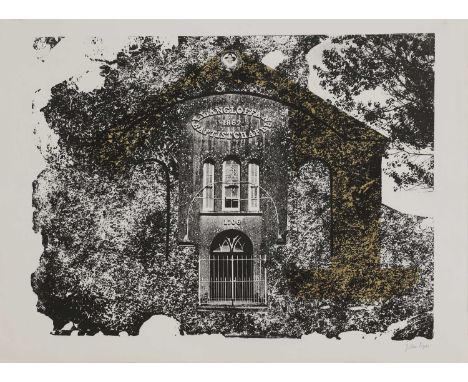 ▲ John Piper CH (1903-1992) 'Llangloffan, Pembrokeshire: the Baptist Chapel' (Levinson 140)lithograph in colours, 1964, signe