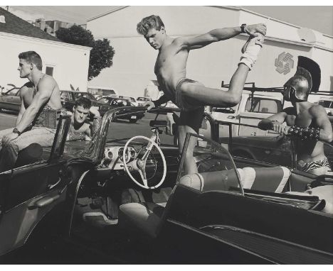 Bruce Weber (American, b.1946) 'Extras at Zoetrope Studios, Hollywood CA, 1985'gelatin silver print, apparently signed, inscr