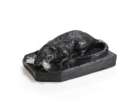 ▲ Sir Eduardo Paolozzi RA (1924-2005) Ratbronze with black patination and nylon whiskers9cm wide5cm deep3.5cm highProvenance: