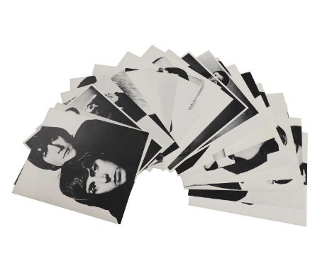 ▲ David Bailey (b.1938) 'Box of Pin-Ups', 1965thirty-six half-tone prints, with the biographical details of each sitter print