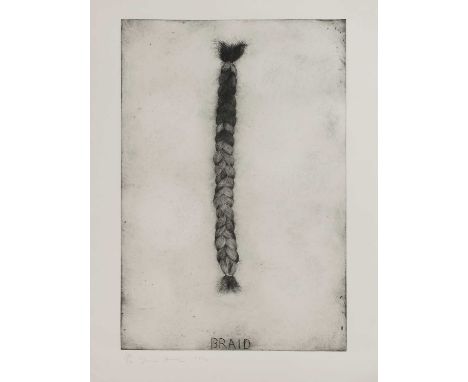 Jim Dine (American, b.1935) 'Braid'etching, signed and dated 'Jim Dine 1973' in pencil l.r. and numbered '18/46', printed by 