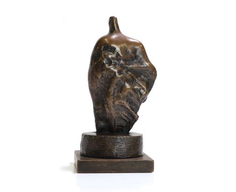 ▲ Henry Moore OM CH FBA (1898-1986) Draped Torso, 1982 (LH858)bronze, signed and numbered 'Moore 9/9'19cm high, on a wooden b