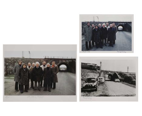 Colin Jones (1936-2021) 'The Great Train Robbers Fifteen Years On'two colour photographs, both signed 'Colin Jones' and dated